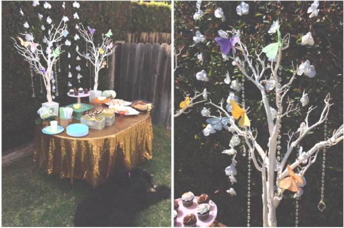 Butterflies & Crystals, Manzanita Trees, Party Decor-Darcy Oliver Design