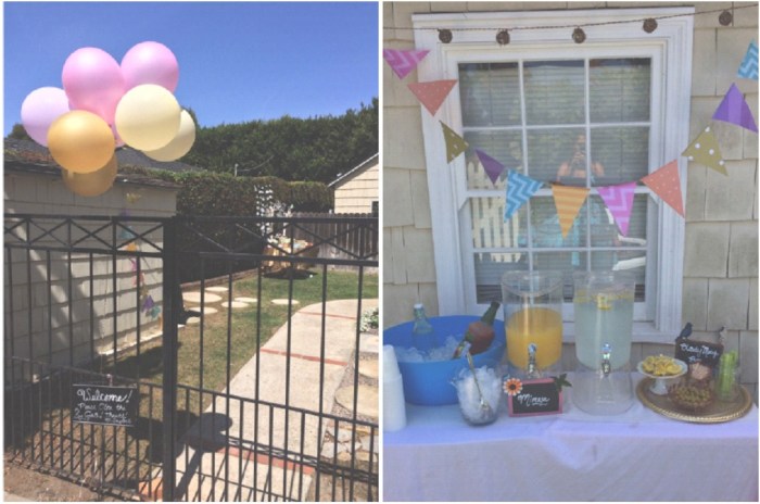 Welcome Sign & Drink Station, Spring Party-Darcy Oliver Design