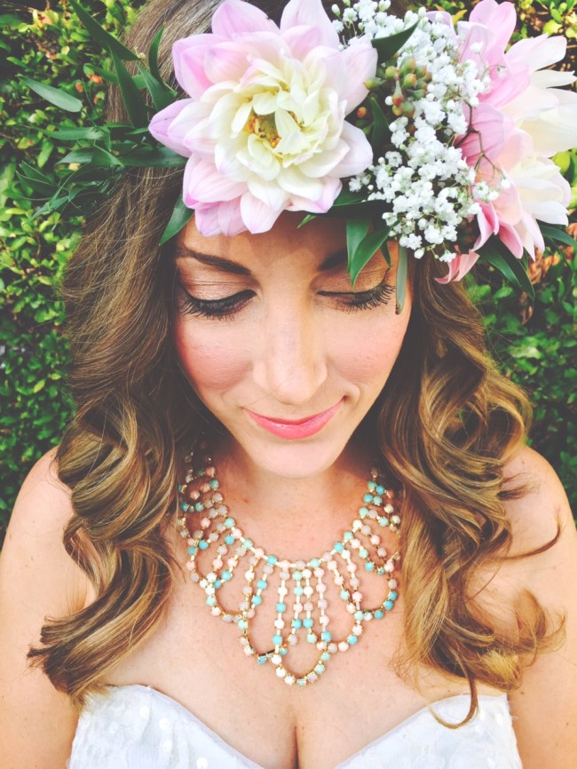 floral crown headpiece, statement piece, baby shower, weddings-Darcy Oliver Design