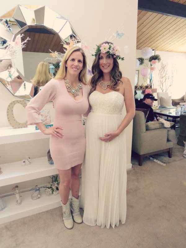 mermaid baby shower mama to be, sisters-Darcy Oliver Design