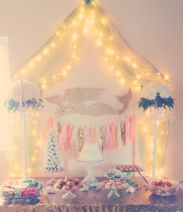 mermaid baby shower-Darcy Oliver Design