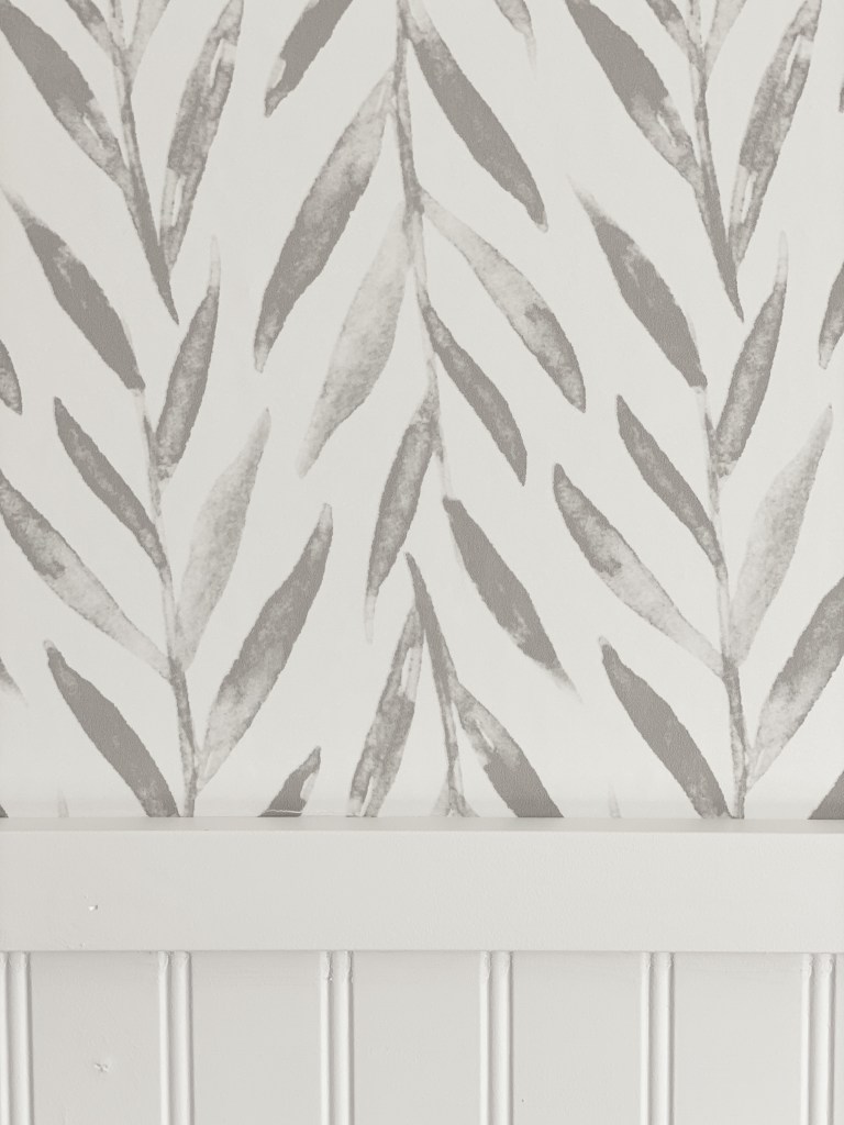 Peel and Stick Wallpaper and Beadboard 