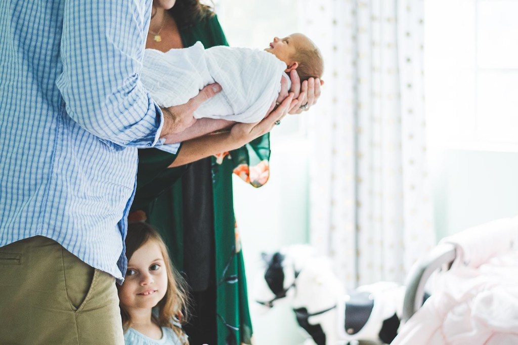 Nursery design, newborn baby, newborn photography, family photos, interior designer